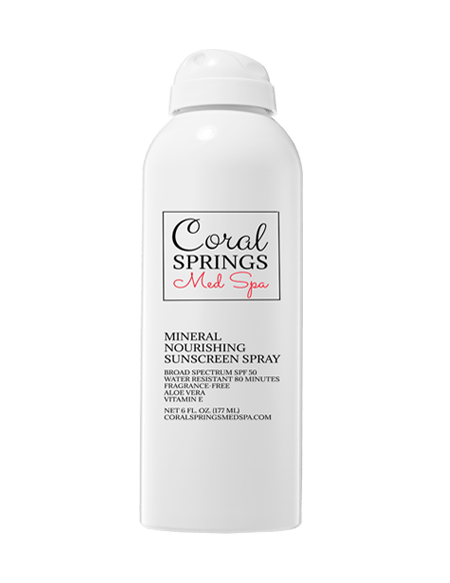 Mineral nourishing sunscreen spray | Coral Spring Med Spa | Coral Springs, FL