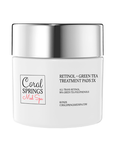 Retinol + Green tea treatment pads 5X | Coral Spring Med Spa | Coral Springs, FL